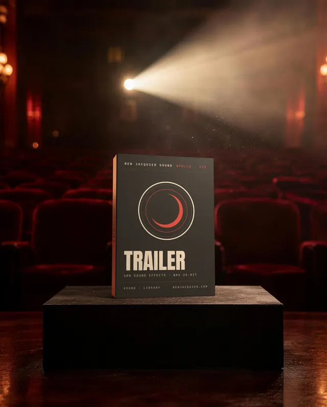 Trailer sound pack box by Ben Jacquier